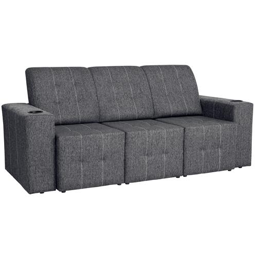 Sofá 3 Lugares Luizzi Voluto com Assento Retrátil em Tecido Jacquard Menor preço em Sofá 3 Lugares Luizzi Voluto com Assento Retrátil em Tecido Jacquard