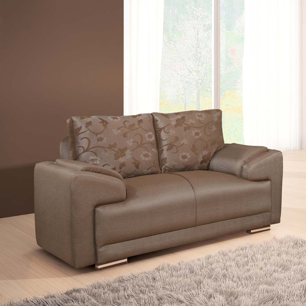 Sofá 2 Lugares Paropas Las Vegas 96463 Marrom Floral Sofás no