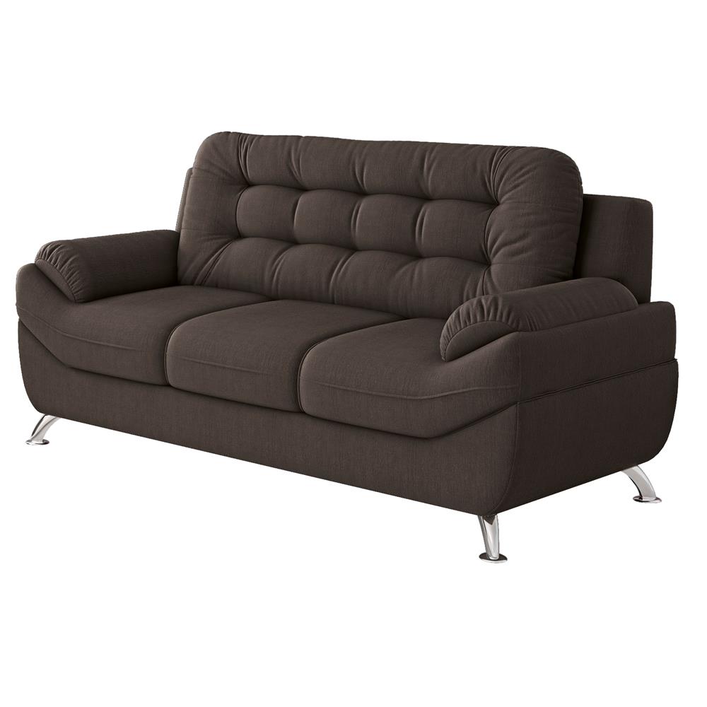 Sofá 3 Lugares Linoforte Mercury em Tecido Suede Sofás Ponto Frio