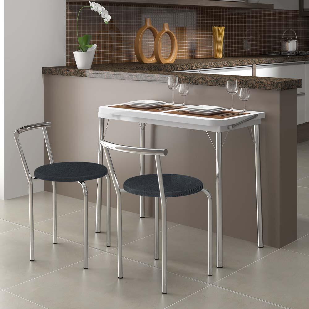 Mesa De Jantar Carraro Com 2 Banquetas Branca Jeans Conjuntos De -> Sala De Jantar Pequena Pontofrio Mesa De Jantar Carraro Com 2 Banquetas Branca Jeans Conjuntos De -> Sala De Jantar Pequena Pontofrio