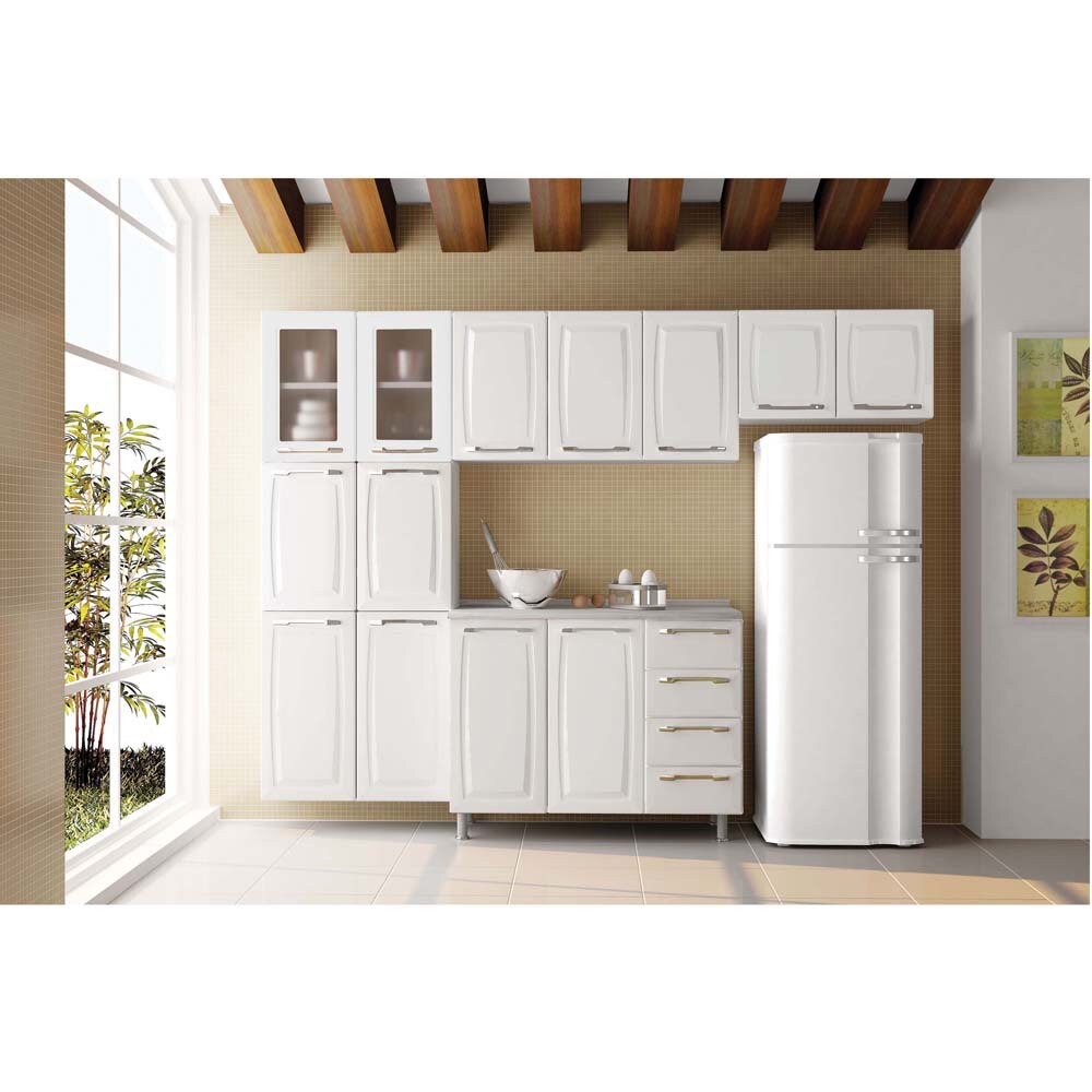 Cozinha Compacta Itatiaia Criativa C 2 Portas De Vidro Branco Cozinha Compacta Itatiaia Criativa C 2 Portas De Vidro Branco