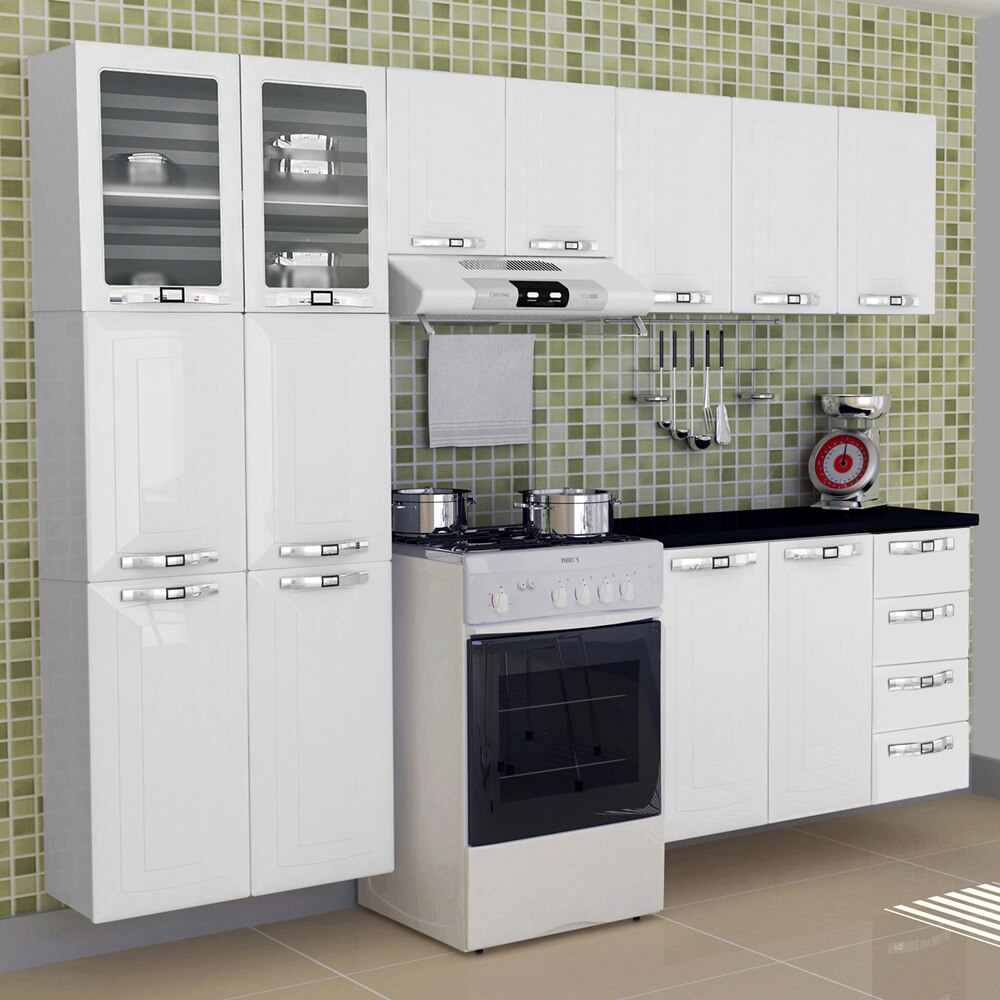 Cozinha Class Slim Colormaq Com 4 Pe As Branco Cozinha Compacta Cozinha Class Slim Colormaq Com 4 Pe As Branco Cozinha Compacta