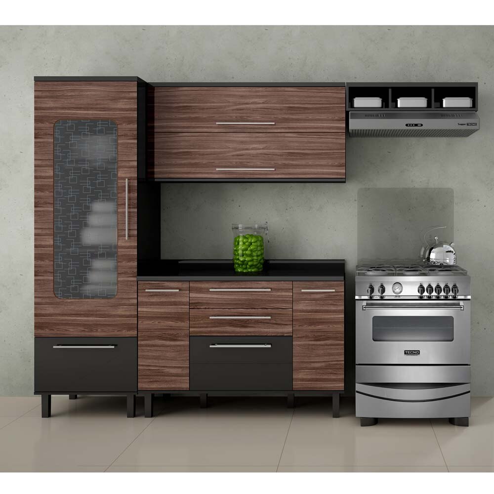 Cozinha Compacta Palmeira T Mara V Com 4 Pe As Preto Caf Cozinha Compacta Palmeira T Mara V Com 4 Pe As Preto Caf