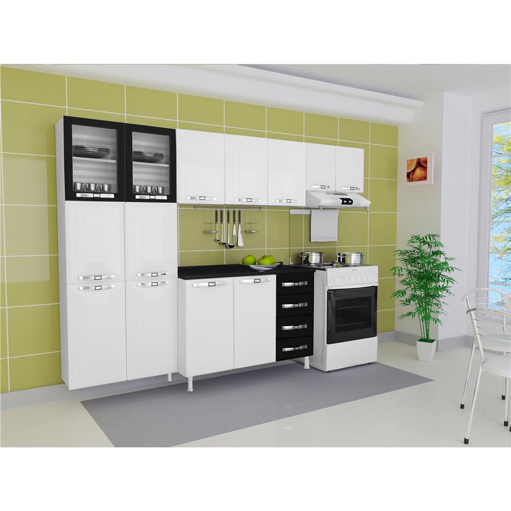 Cozinha Completa Preta Armrio De Cozinha Portas Topzio Sallto Mveis Cozinha Completa Preta Armrio De Cozinha Portas Topzio Sallto Mveis