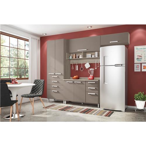 Cozinha Bartira Topázio (ex-Carla Plus) com 6 Portas e 7 Gavetas Menor preço em Cozinha Bartira Topázio (ex-Carla Plus) com 6 Portas e 7 Gavetas