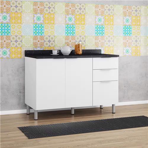 Balc O Triplo Bartira Izabel Com 2 Portas E 3 Gavetas Cozinha Balc O Triplo Bartira Izabel Com 2 Portas E 3 Gavetas Cozinha