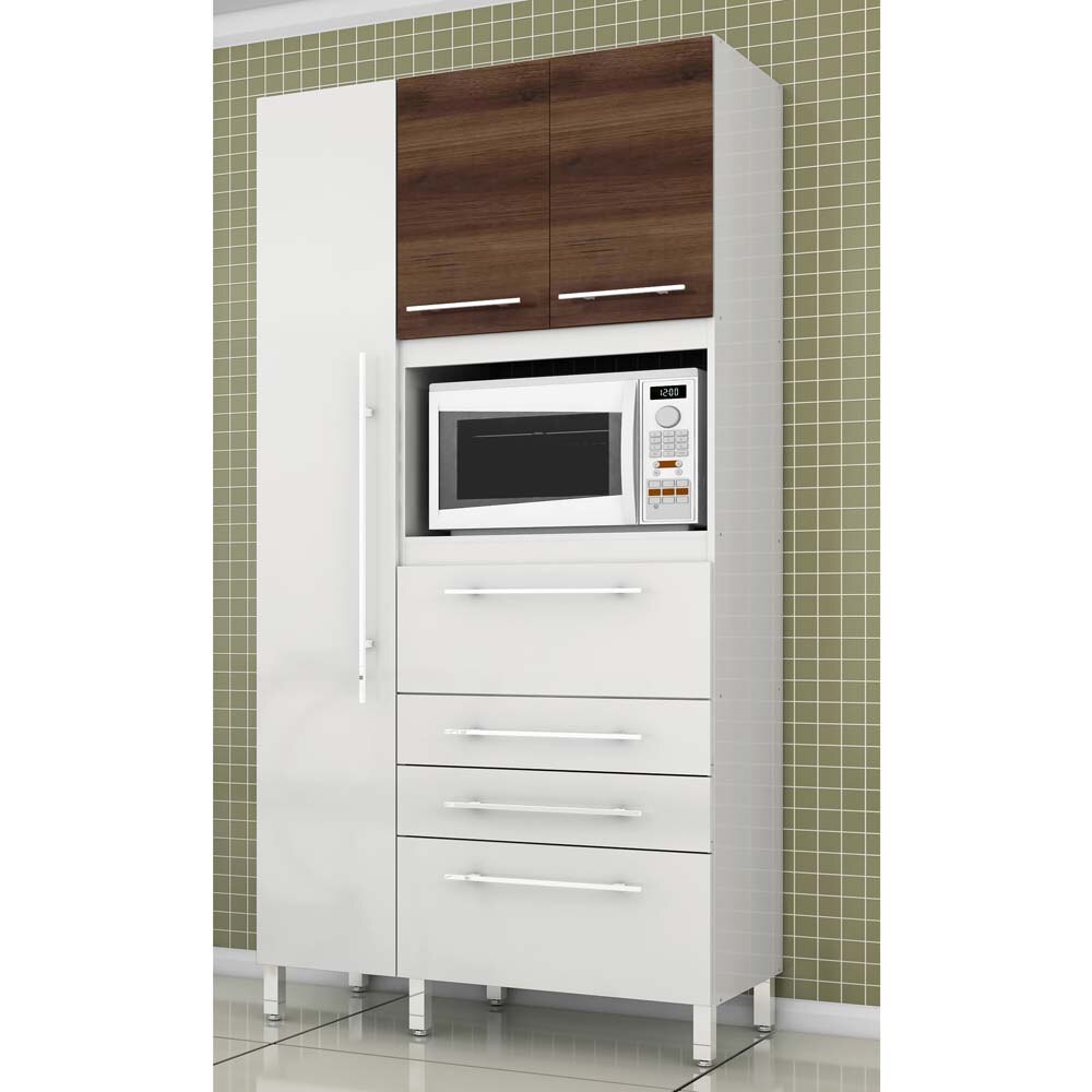 Paneleiro Triplo Bartira Glamour Com Espa O Para Micro Ondas Paneleiro Triplo Bartira Glamour Com Espa O Para Micro Ondas