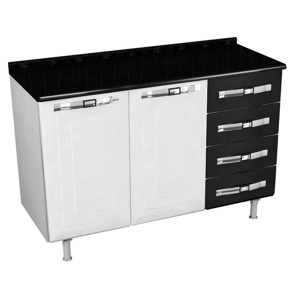 Balc O Colormaq Class Master Bt2p4gp Branco Preto Cozinha Balc O Colormaq Class Master Bt2p4gp Branco Preto Cozinha