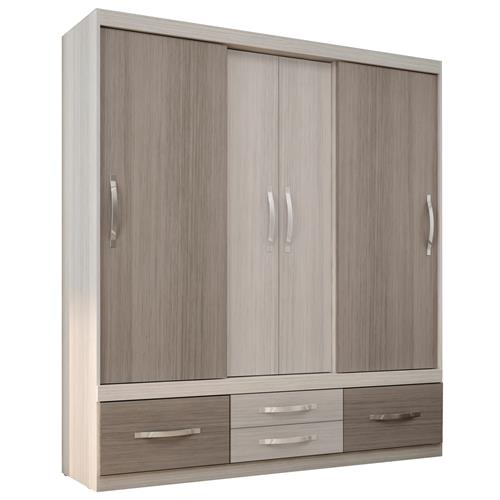 Guarda-Roupa Bartira Columbia com 4 Portas e 4 Gavetas Menor preço em Guarda-Roupa Bartira Columbia com 4 Portas e 4 Gavetas