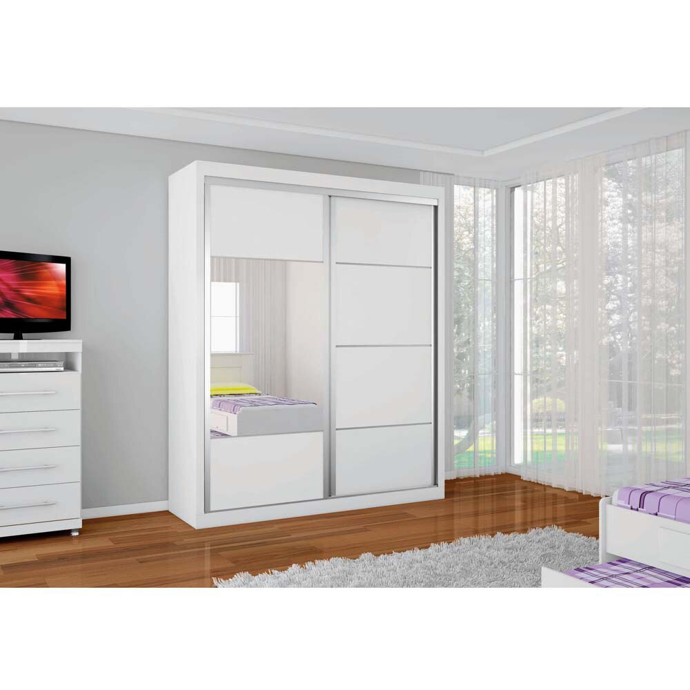 Guarda Roupa Bartira Ideal Com 2 Portas E Espelho Guarda Roupas E Guarda Roupa Bartira Ideal Com 2 Portas E Espelho Guarda Roupas E