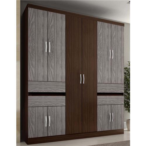 Guarda-Roupa Araplac Londres Plus New com 10 Portas e 4 Gavetas Menor preço em Guarda-Roupa Araplac Londres Plus New com 10 Portas e 4 Gavetas