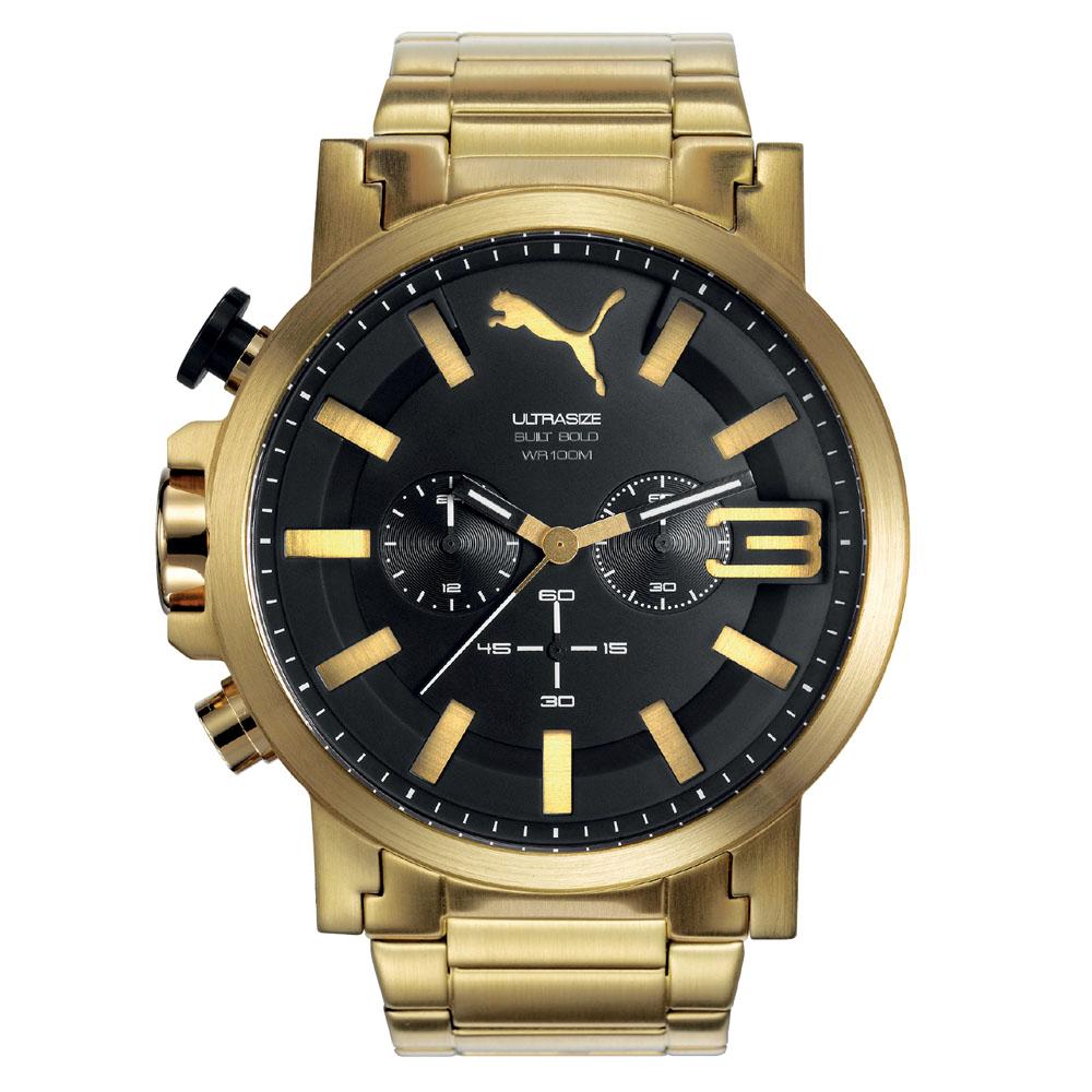 relogio puma dourado original
