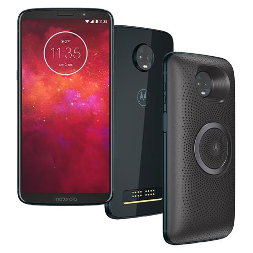 Smartphone Motorola Moto Z3 Play Stereo Speaker Índigo 64GB, Tela 6'', Dual Chip, Câmera Traseira Dupla, Android 8.1, Processador Octa-Core e 4GB RAM