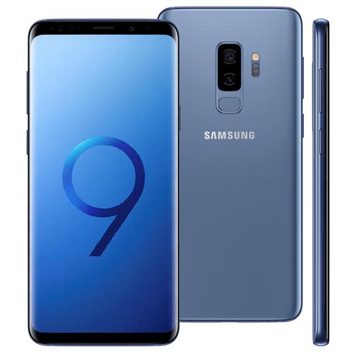 Menor preço em Smartphone Samsung Galaxy S9 Plus Azul 128GB, Tela Infinita de 6.2", Dual Chip, Android 8.0, Câmera Dupla de 12MP, 6GB de RAM e Processador Octa-Core