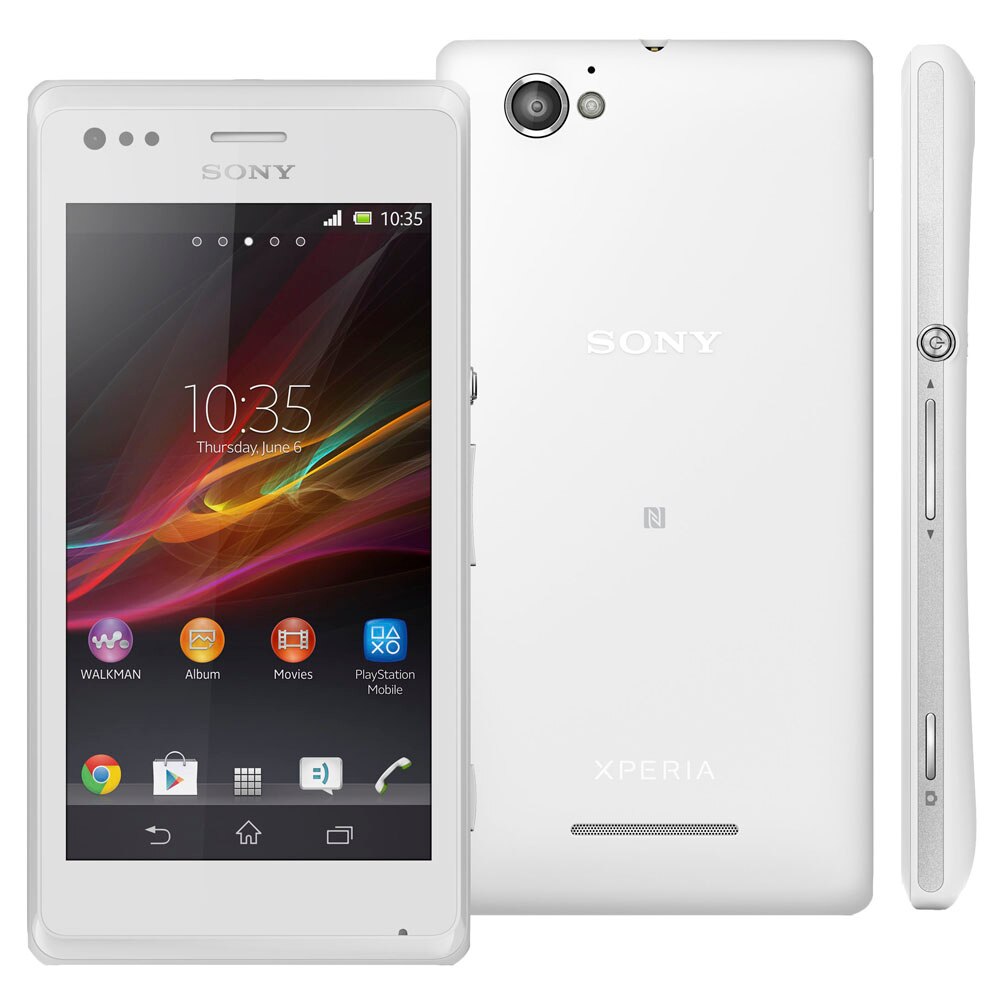 Smartphone Sony Xperia M Dual Branco Com Tela 4 Dual Chip C Mera Smartphone Sony Xperia M Dual Branco Com Tela 4 Dual Chip C Mera