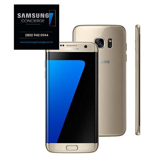 Menor preço em Smartphone Samsung Galaxy S7 edge Dourado com 32GB, Tela 5.5", Android 6.0, 4G, Câmera 12MP e Processador Octa-Core