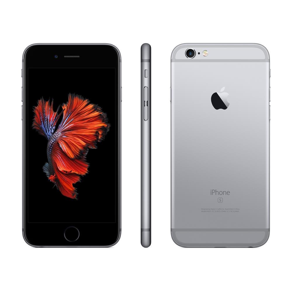iPhone 6s Apple com 3D Touch, iOS 11, Sensor Touch ID, Câmera iSight 12MP, Wi-Fi, 4G, GPS, Bluetooth e NFC, 32GB, Cinza Espacial, Tela 4,7"