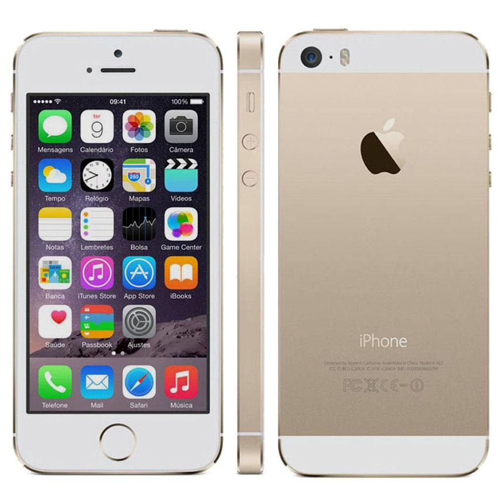 iPhone 5S Apple com 16GB, Tela 4”, iOS 8, Touch ID, Câmera