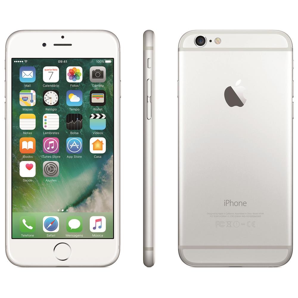 iPhone 6 Apple com 16GB, Tela 4,7", iOS 8, Touch ID ...