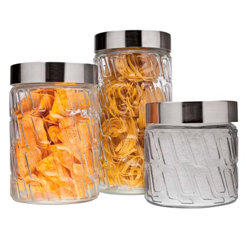 Conjunto de Potes Redondos Euro Home Mosaico em Vidro e Inox – 3 Peças Menor preço em Conjunto de Potes Redondos Euro Home Mosaico em Vidro e Inox – 3 Peças