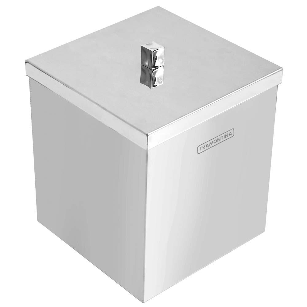 Lixeira Tramontina Luz 94540 028 Em Inox 4 5 L Para Cozinha No Lixeira Tramontina Luz 94540 028 Em Inox 4 5 L Para Cozinha No