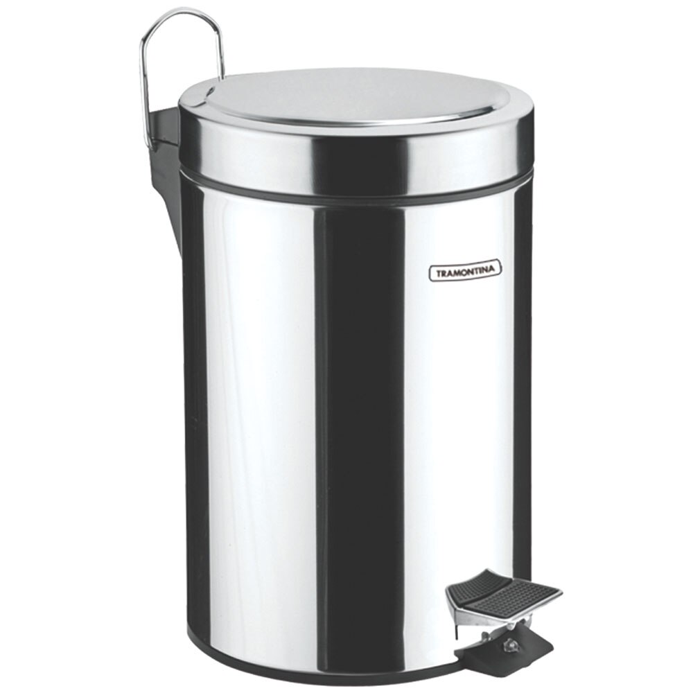 Lixeira Tramontina Com Pedal 94538120 Inox 20 L Para Lavanderia Lixeira Tramontina Com Pedal 94538120 Inox 20 L Para Lavanderia