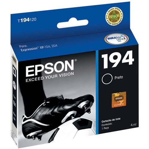 Menor preço em Cartucho de Tinta Epson Durabrite Ultra T194120 - Preto