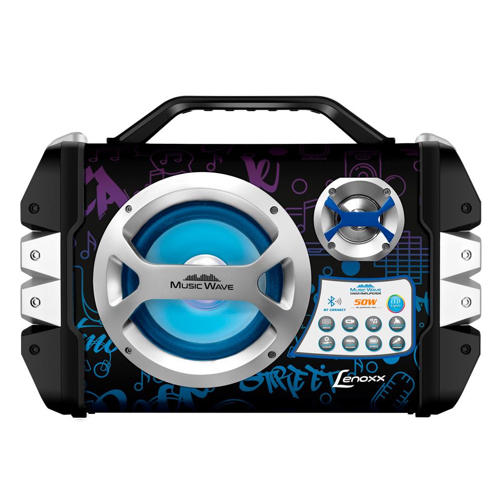 Caixa de Som Amplificada Lenoxx CA323 Music Wave Bluetooth ...