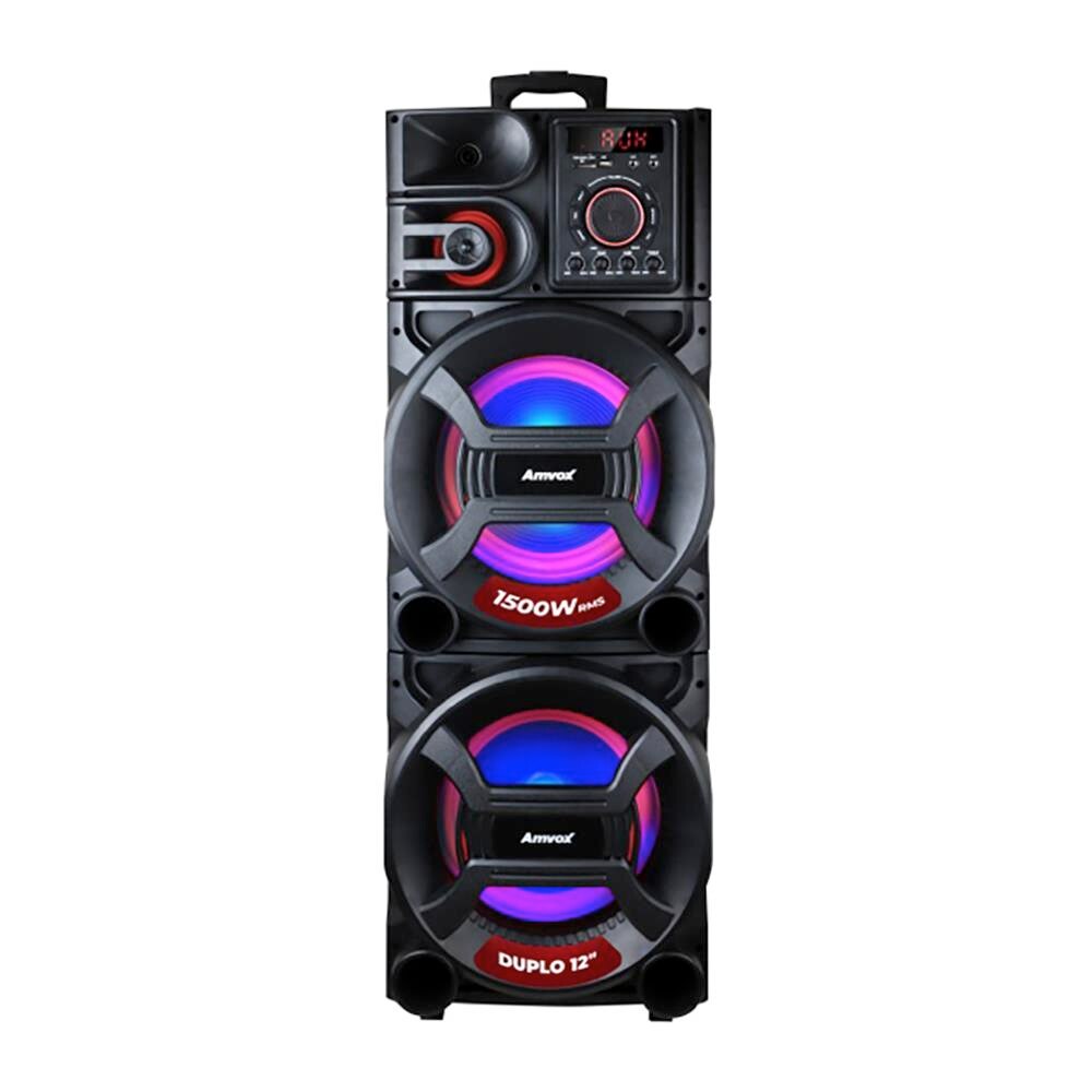 Caixa Amplificada Amvox ACA 1501 New X com Bluetooth, Rádio FM e Entradas AUX/TF CARD/USB Caixa Amplificada Amvox ACA 1501 New X com Bluetooth, Rádio FM e Entradas AUX/TF CARD/USB
