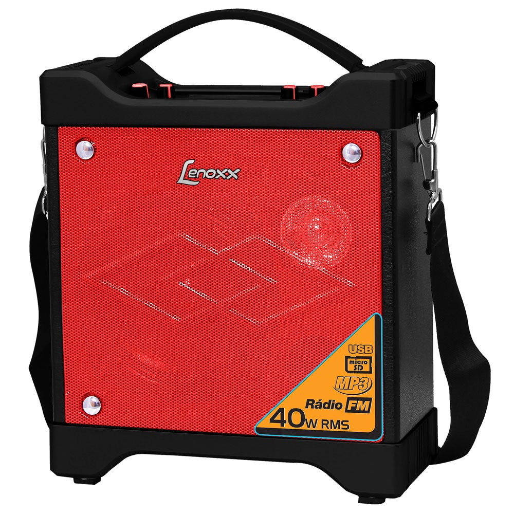 Caixa De Som Portátil Lenoxx Ca301 Caixa De Som Amplificadora Portatil Lenoxx Ca 301 Com Mp3 Entrada Usb Entrada Micro Sd Entrada Auxiliar E Radio Fm 40 W Caixas Acusticas Ponto Frio 3427542