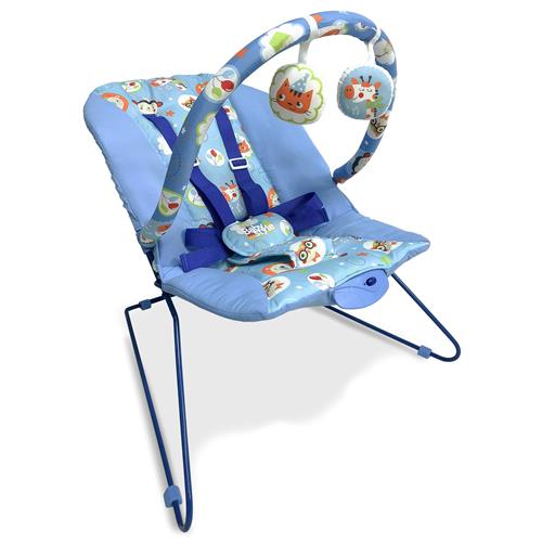 Cadeira de Descanso Baby Style Lit Azul Vibratória Musical Até 11Kg - Azul Menor preço em Cadeira de Descanso Baby Style Lit Azul Vibratória Musical Até 11Kg - Azul