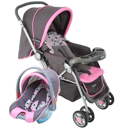 Carrinho de Bebê Cosco Travel System Reverse - Rosa/Cinza é boa?
