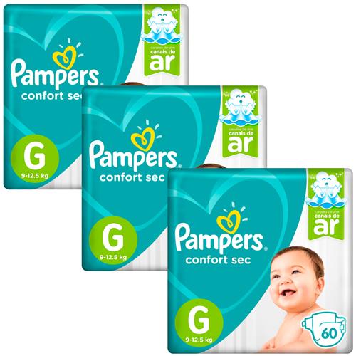 Fralda Pampers Confort Sec G - 180 Unidades é boa?