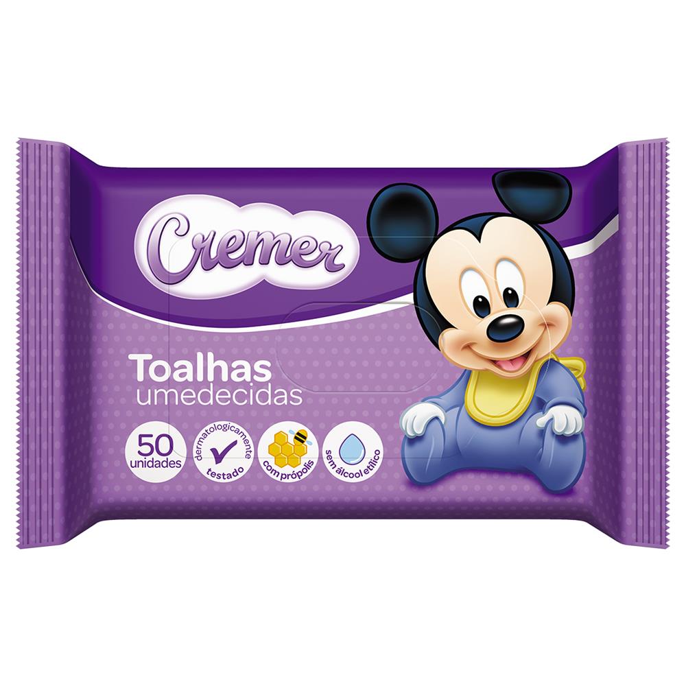 lenços umedecidas cremer disney