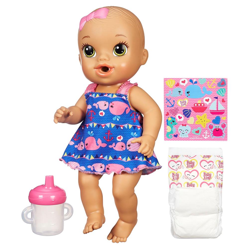 Boneca Baby Alive Hasbro Hora Do Xixi Morena Roupinha Azul Baby Boneca Baby Alive Hasbro Hora Do Xixi Morena Roupinha Azul Baby