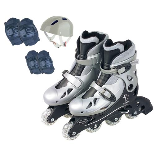 Kit Patins Ajustável Aces Fenix 30-33 AD01 - Cinza é boa?