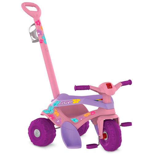 Triciclo Bandeirante Motoka Passeio e Pedal Gatinha – Rosa/Lilas é boa?