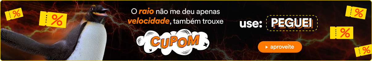 PinFlash - O raio não me deu apenas velocidade, também trouxe cupom. - Cupom de desconto - Use: PEGUEI