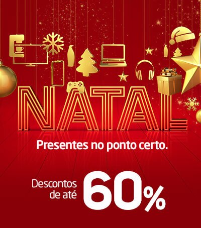 Presentes de Natal com até 60% de desconto