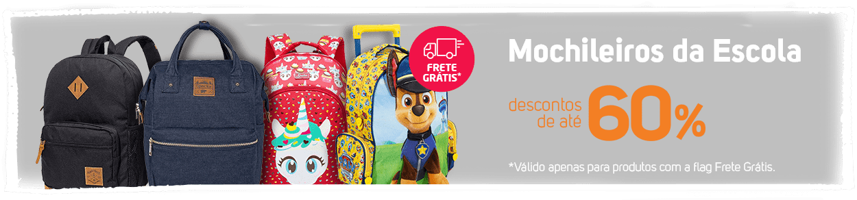 Mochileiros da Escola Com até 60% de desconto + Frete Grátis (válido apenas para produtos com a flag Frete Grátis)
