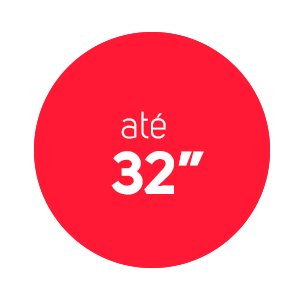 Até 32 Polegadas