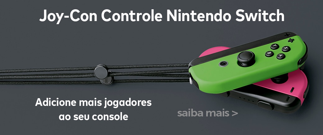 Joy-Con Controle NIntendo Switch Adicione mais jogadores ao seu console