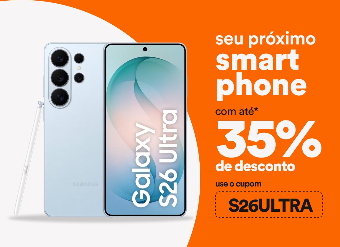 35% de desconto. Use o cupom S26ULTRA