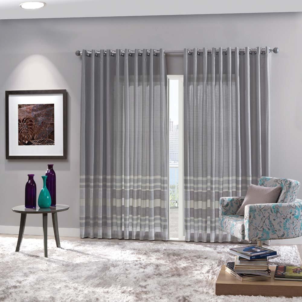 Cortina R Stica City 400×250 Cm Prata Sala No Pontofrio Com Cortina R Stica City 400×250 Cm Prata Sala No Pontofrio Com