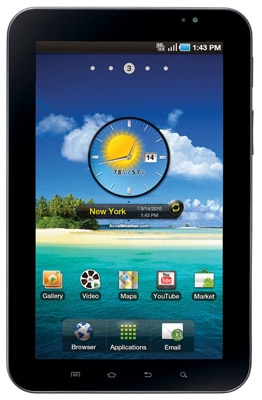 Android Google tablet Galaxy Tab 7 polegadas Froyo