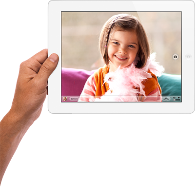 iOS app aplicativo novo iPad iSight câmera Apple