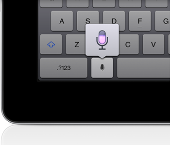 voice dictation Siri texto voz iOS 5.1 novo iPad