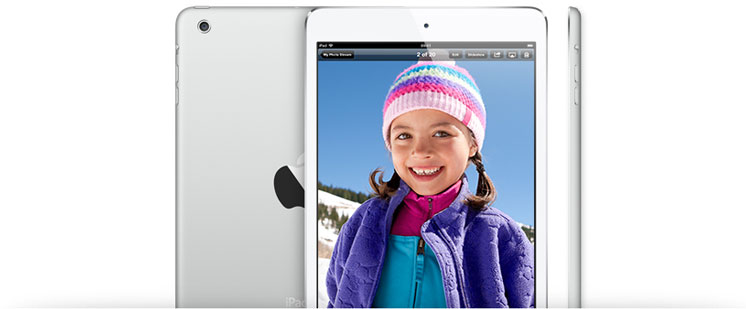 iPad mini câmeras iSight e FaceTime
