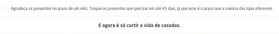 depois do casamento