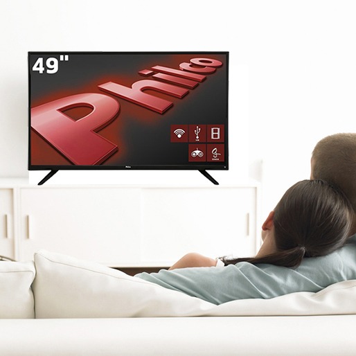 Curta a sua programação preferida smart TV LED Full HD-hilco PH49F30DSGWA função Midiacast
